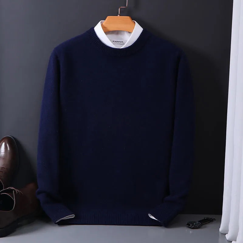 Jasper Pull Homme – En Cachemire Premium, Élégant & Doux pour l’Automne et l’Hiver