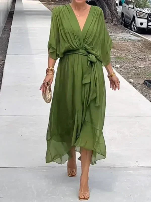 Abigail Women's Dress-Elegant and Versatile Abito con dettagli chic per lavoro e fine settimana