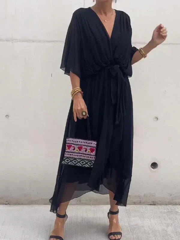 Abigail Women's Dress-Elegant and Versatile Abito con dettagli chic per lavoro e fine settimana