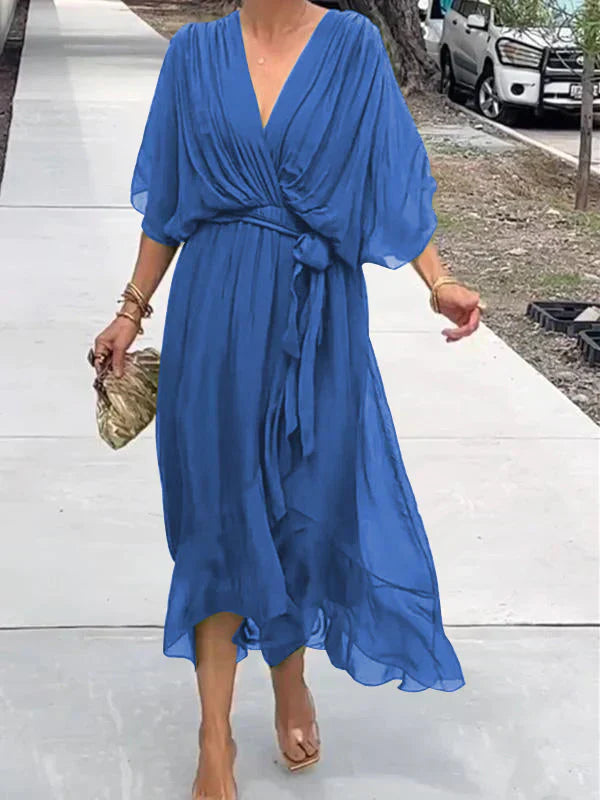Abigail Women's Dress-Elegant and Versatile Abito con dettagli chic per lavoro e fine settimana