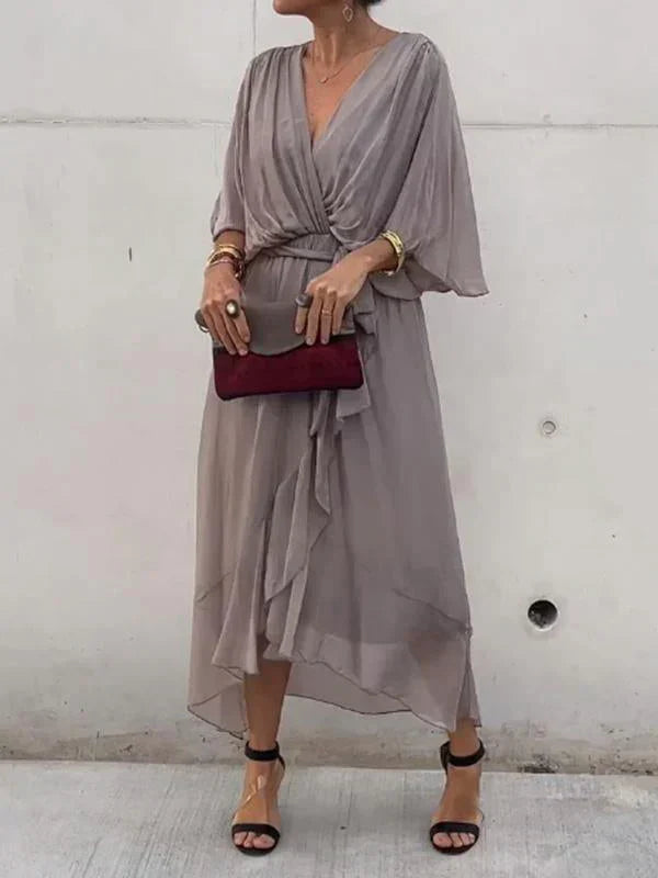 Abigail Women's Dress-Elegant and Versatile Abito con dettagli chic per lavoro e fine settimana