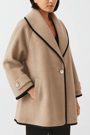Lillian Manteau Donna Oversize – Manteau Lungo Elegante & Confortevole per Autunno/Inverno