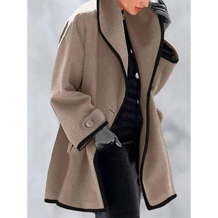 Lillian Manteau Femme Oversize – Manteau Long Élégant & Confortable pour Automne/Hiver
