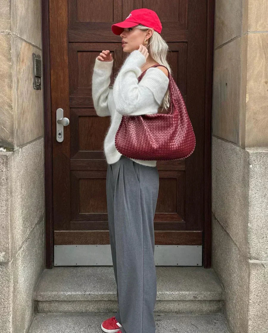 Louisa Sac Hobo Femme – Tressé Élégant, Spacieux & Style Intemporel