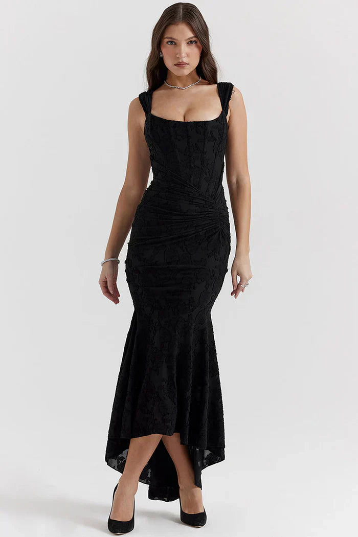 Denisse Robe Longue Élégante – Coupe Flatteuse & Tissu Luxueux pour un Look Féminin Raffiné