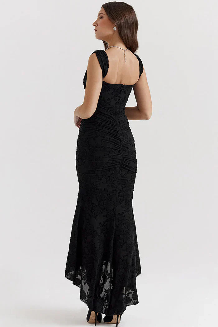 Denisse Robe Longue Élégante – Coupe Flatteuse & Tissu Luxueux pour un Look Féminin Raffiné