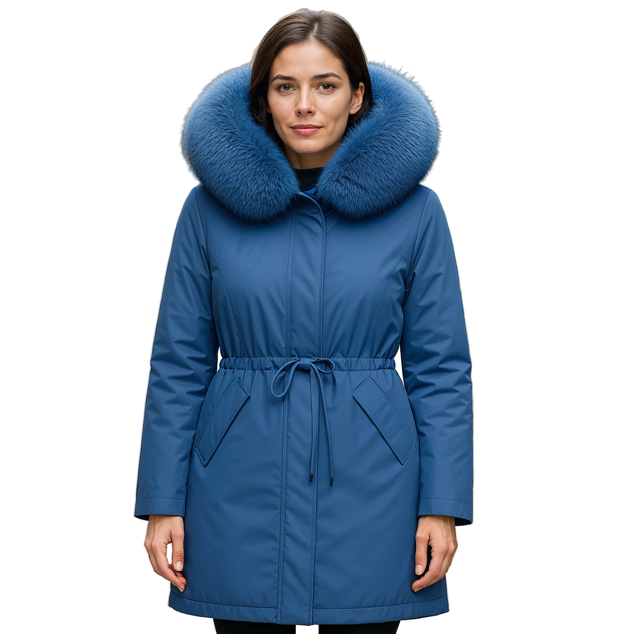 Parka Lianna Mujer Invierno – Impermeable, Capucha Oversize y Cintura Ajustable