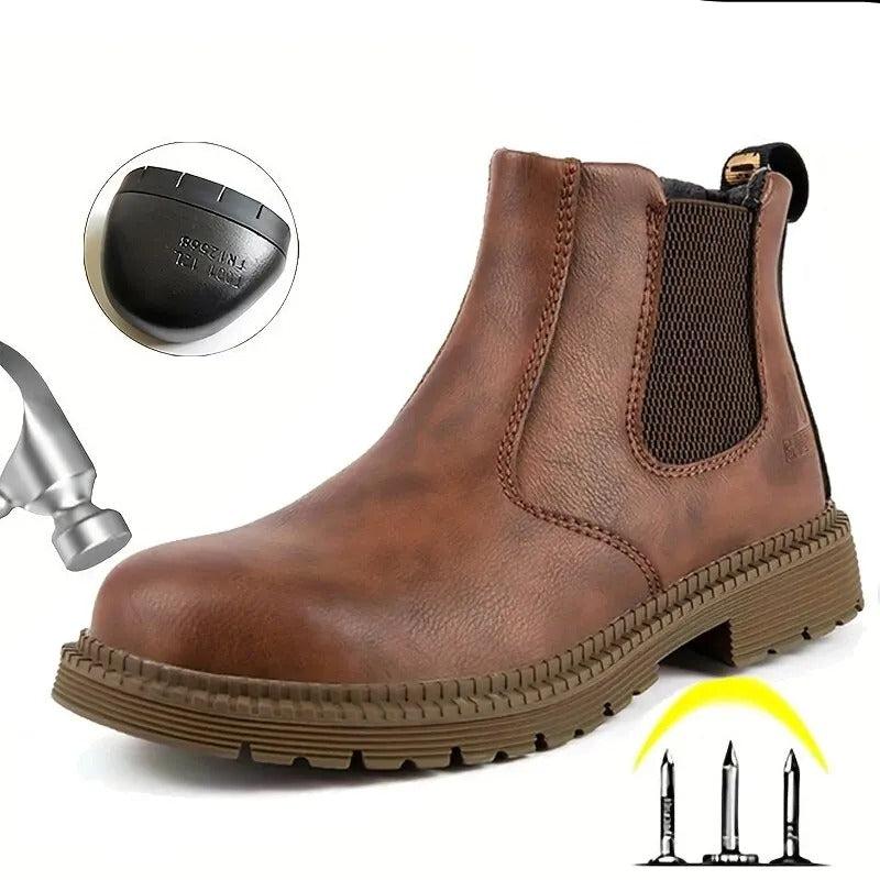 Boris Zapatos de Trabajo para Hombre – Botas Resistentes con Punta Reforzada Cómoda
