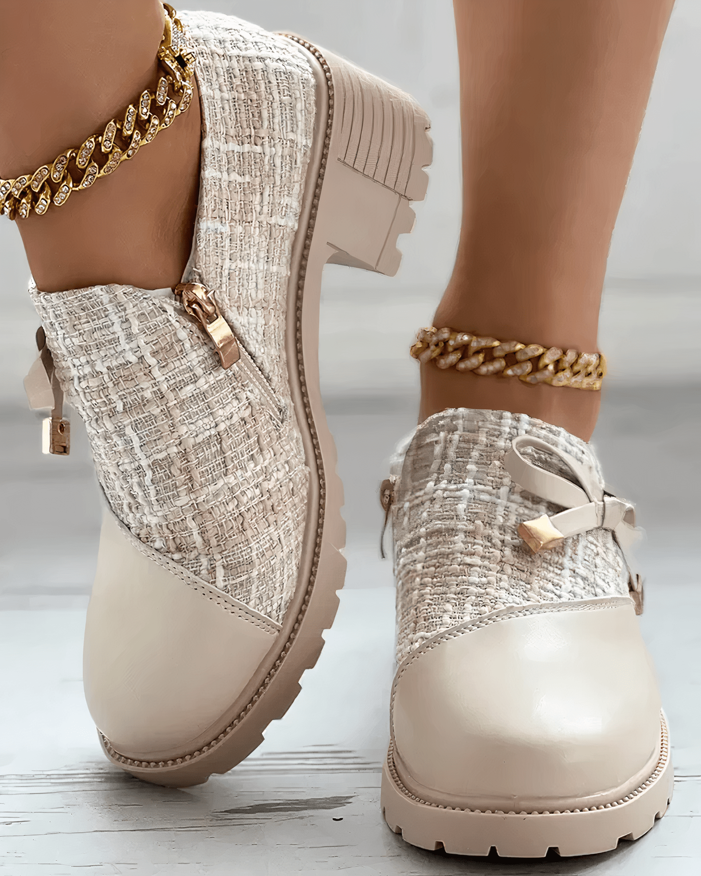 Mocasines elegantes Tiana para mujer – Zapatos con tacón bajo chic para el trabajo, eventos y comodidad diaria