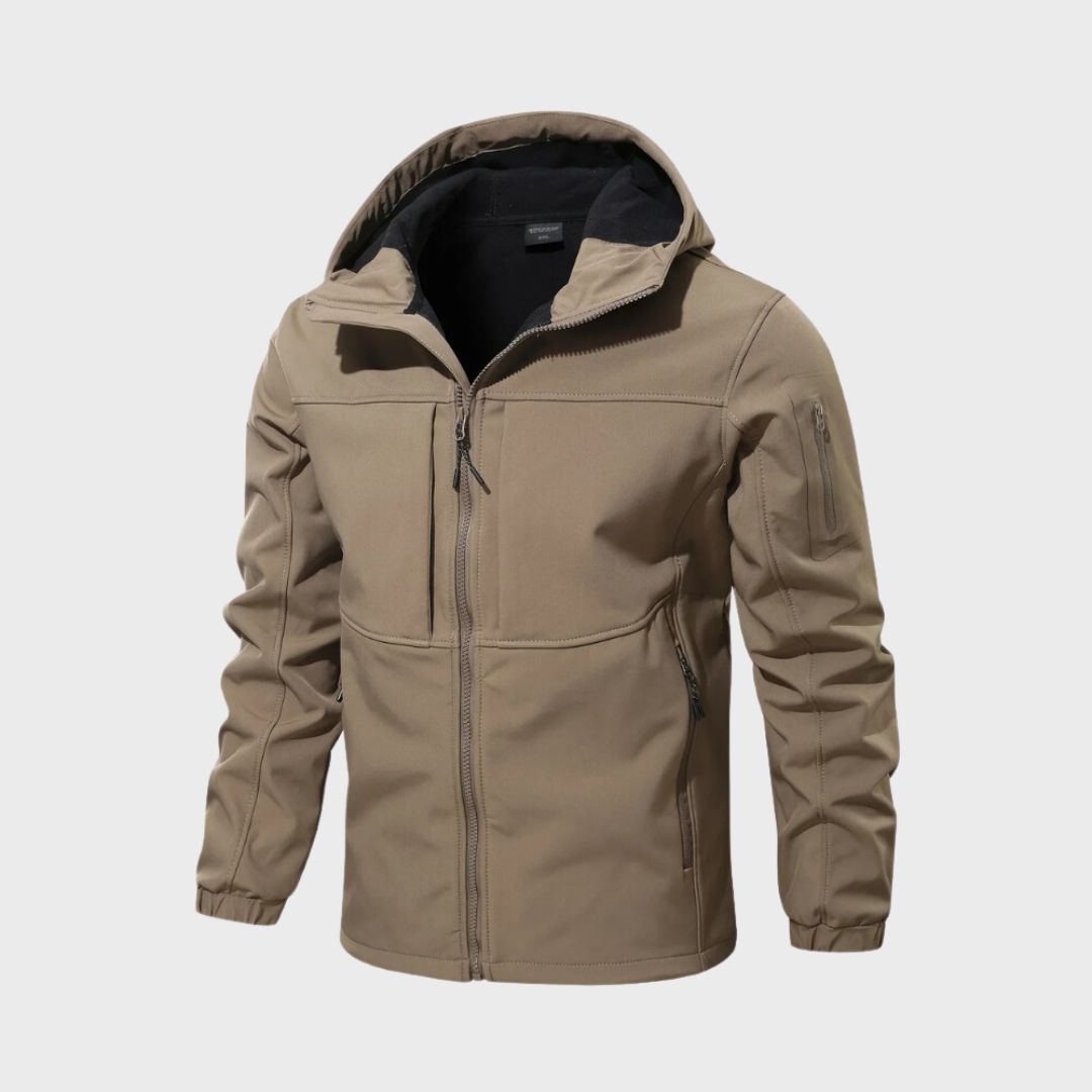 Hudson Herren Steppjacke mit Kapuze – Isolierte Winter-Pufferjacke mit Reißverschluss