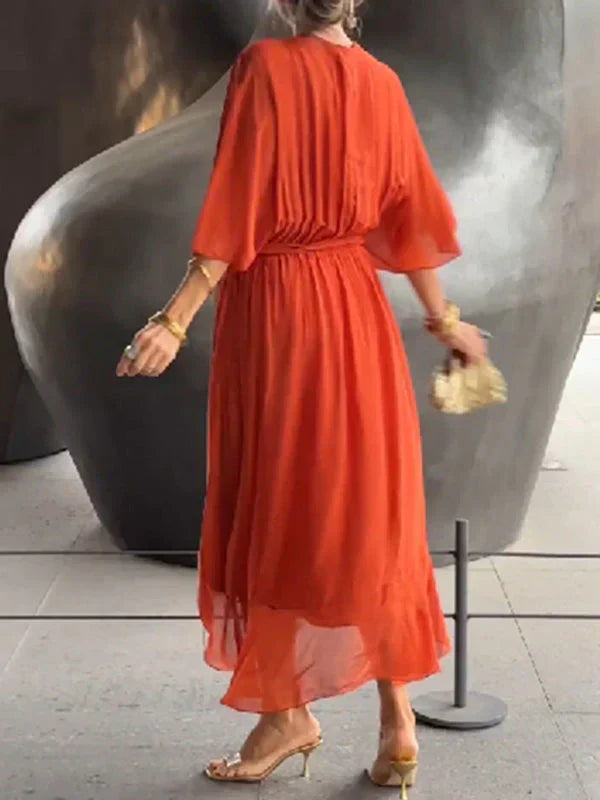 Abigail Women's Dress-Elegant and Versatile Abito con dettagli chic per lavoro e fine settimana