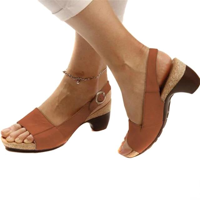 Sandalias ortopédicas de Ruby Woman - Sandalias elegantes con corte ajustable y apoyo cómodo