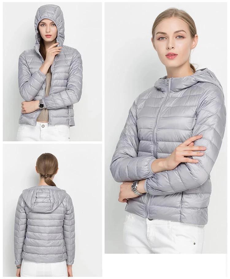 Autumn Doudoune Femme Légère – Veste Mi-Saison avec Capuche & Confort Quotidien