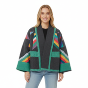 Zeline Chaqueta Acolchada Mujer – Abrigo Oversize Patchwork Retro con Estilo Moderno