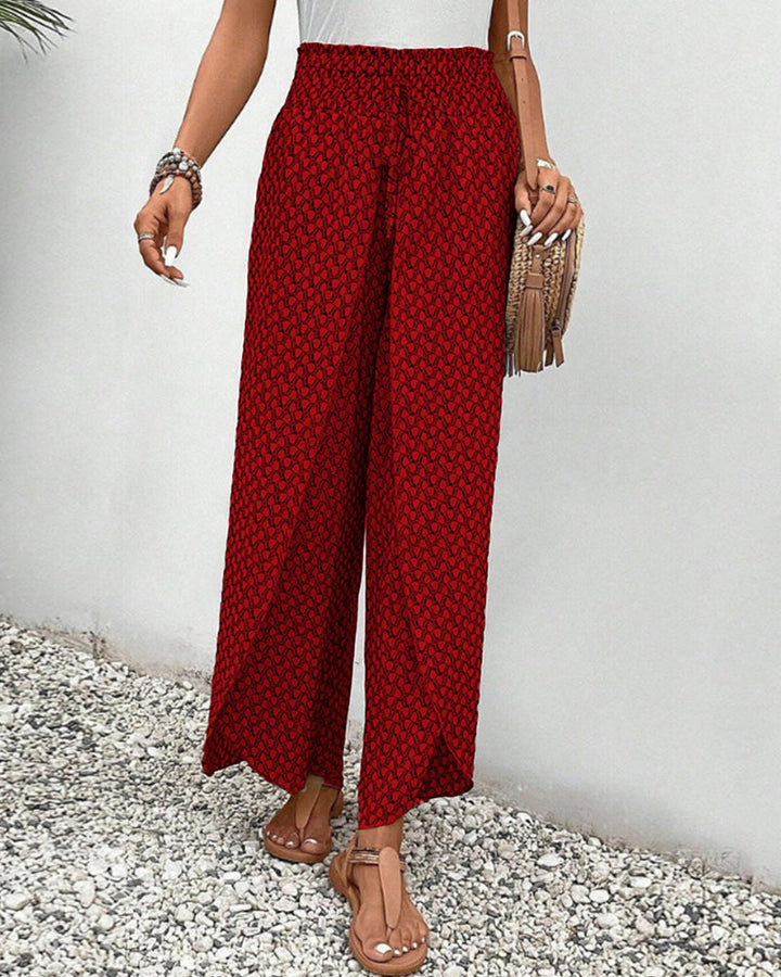 Henriette Pantalon Large Femme – Taille Haute, Coupe Flatteuse & Tissu Confortable