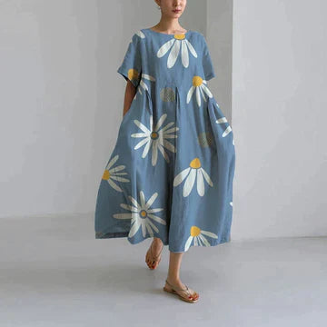 Vestido para mujeres de Zara: elegante estampado floral, comodidad transpirable y corte relajado