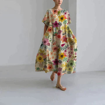 Vestido para mujeres de Zara: elegante estampado floral, comodidad transpirable y corte relajado