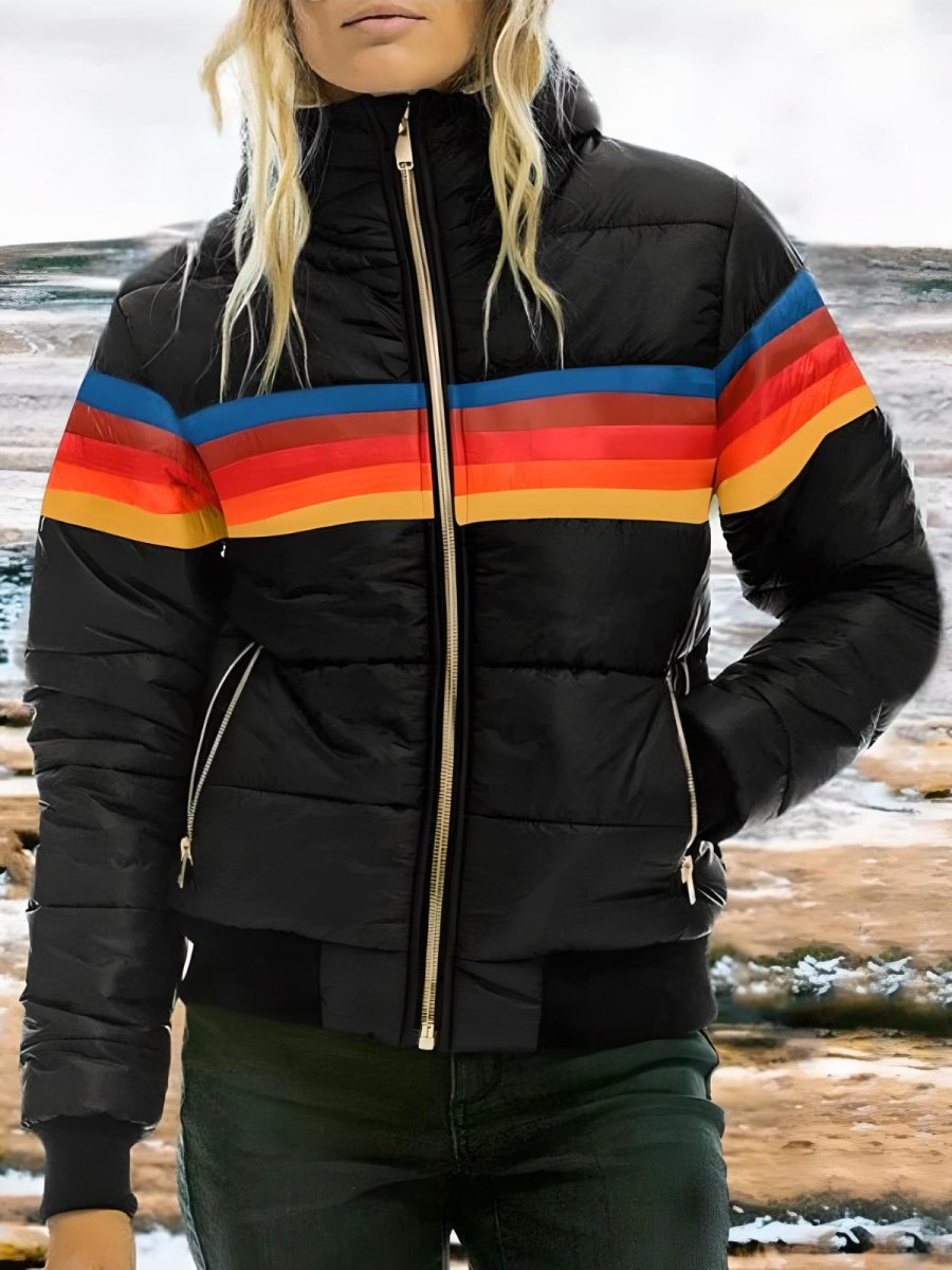 Rory Unisex Comfort Hoodie Rainbow – Soft & Casual Modern Style Sweatshirt with Hood