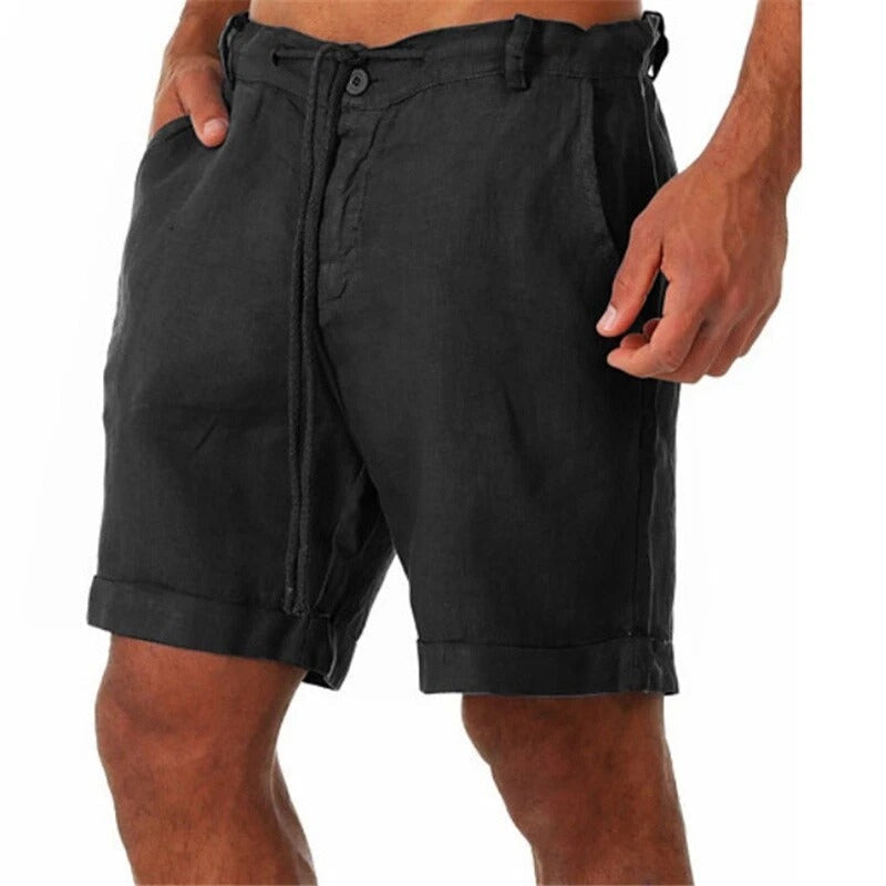 Iven Short Men - Pantacourt rilassato leggero per estate, spiaggia e città