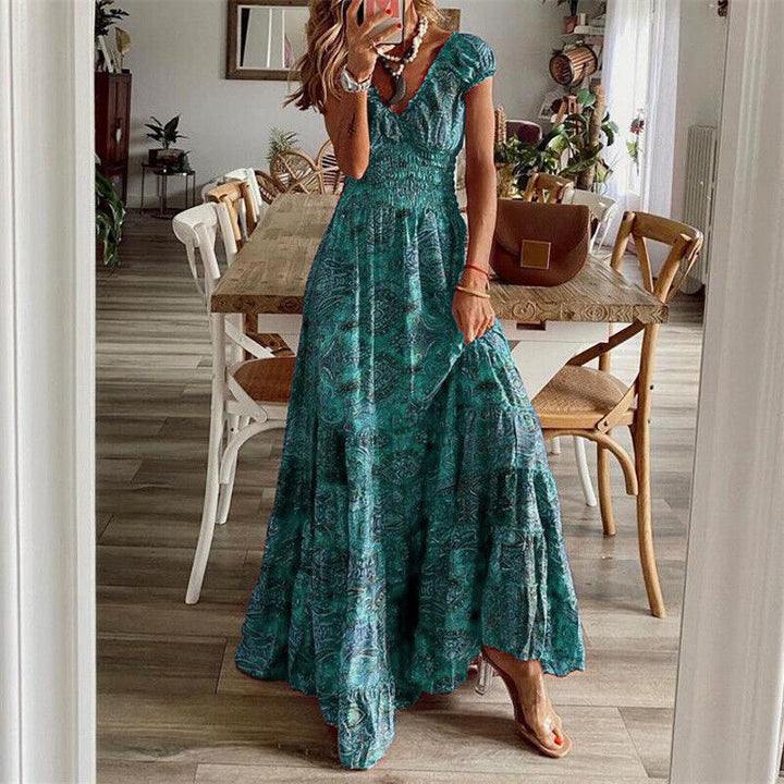 Faith Robe Maxi Bohème Femme – Légère, Coupe Fluide et Look Casual Chic