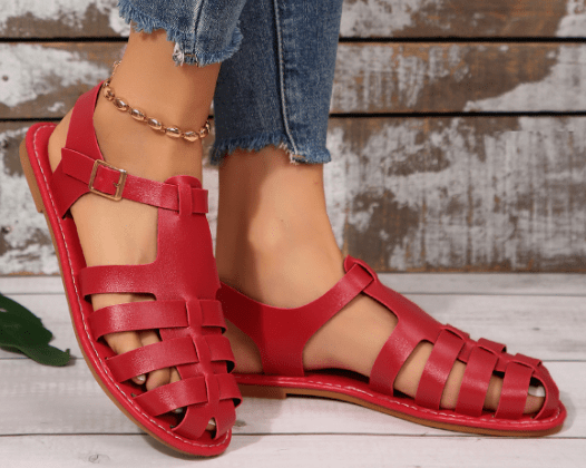 Sandali femminili Mackenzee - Eleganti sandali in pelle con tazza comoda e stile rilassato