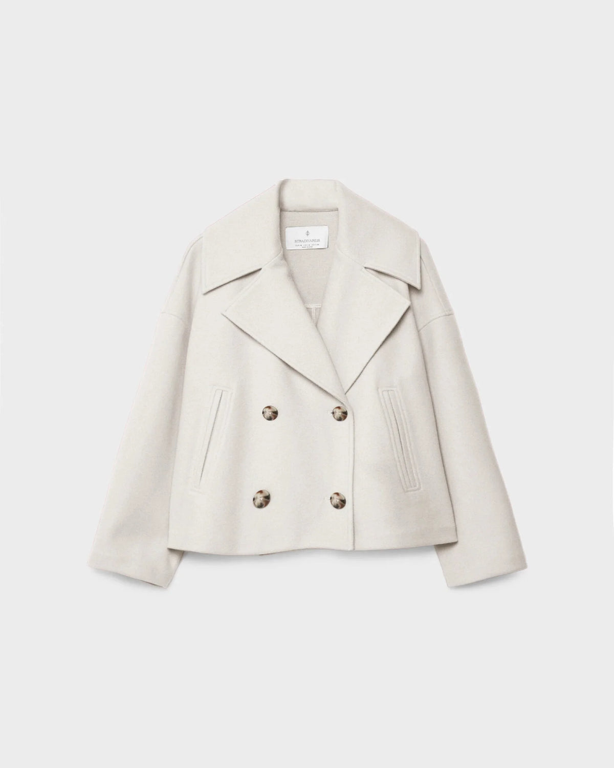 Vanessa Veste Femme – Veste Courte Croisée en Laine Élégante & Chaude pour l’Hiver