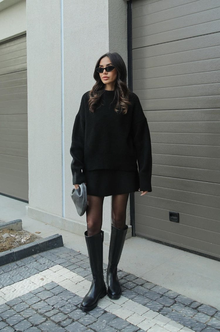 Conjunto Lucie para mujer: Conjunto de otoño de lana suave, cómodo y elegante