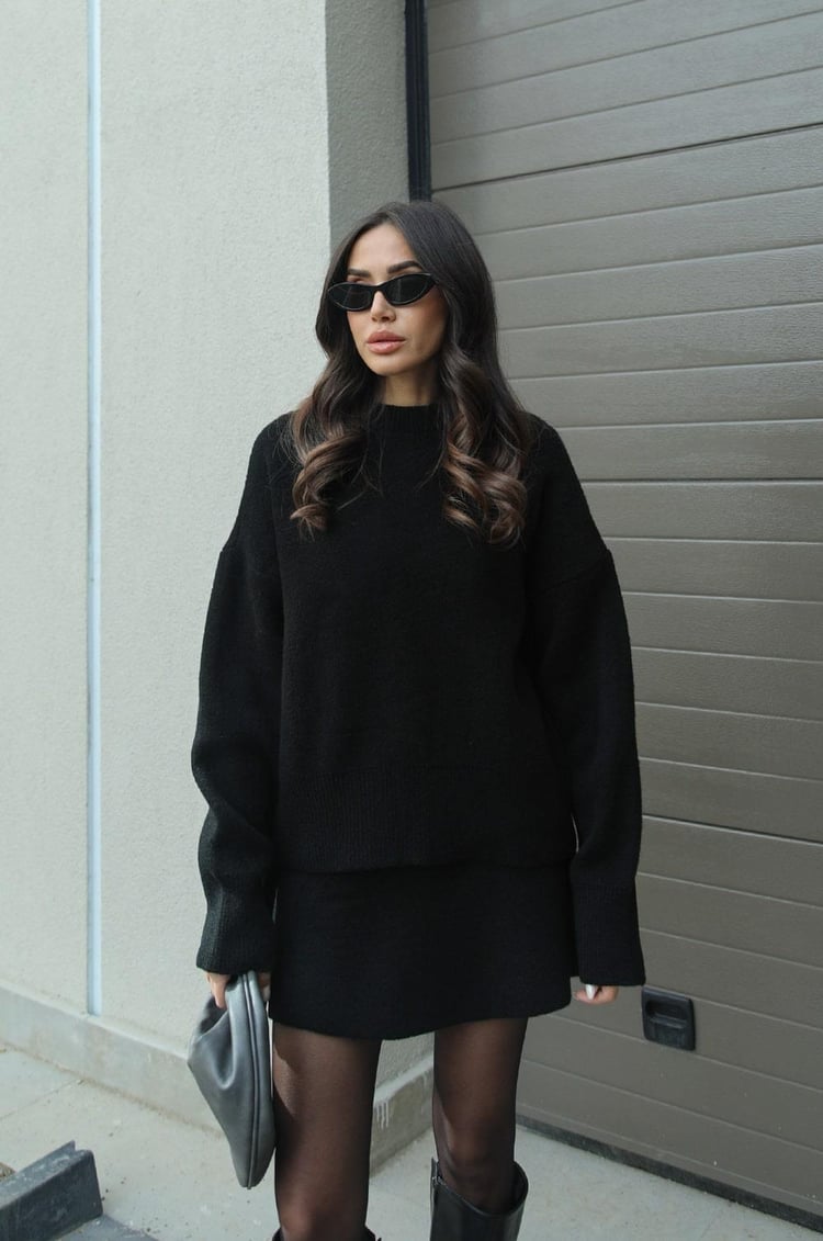 Conjunto Lucie para mujer: Conjunto de otoño de lana suave, cómodo y elegante