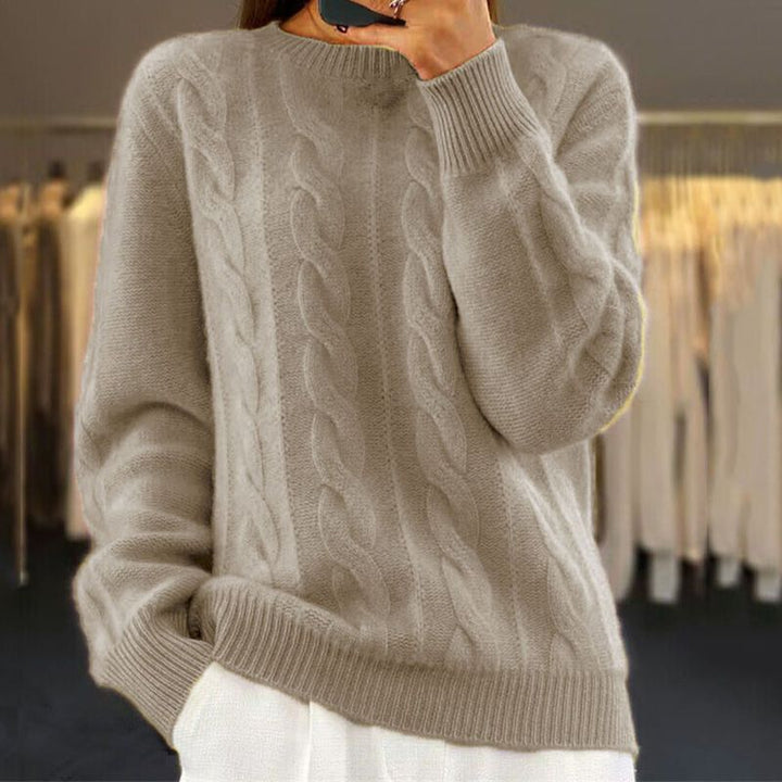 Naomi Femme Pull en Laine – Pull Premium Doux & Élégant au Style Moderne et Confortable