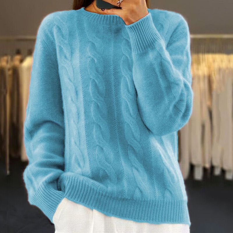 Naomi Femme Pull en Laine – Pull Premium Doux & Élégant au Style Moderne et Confortable