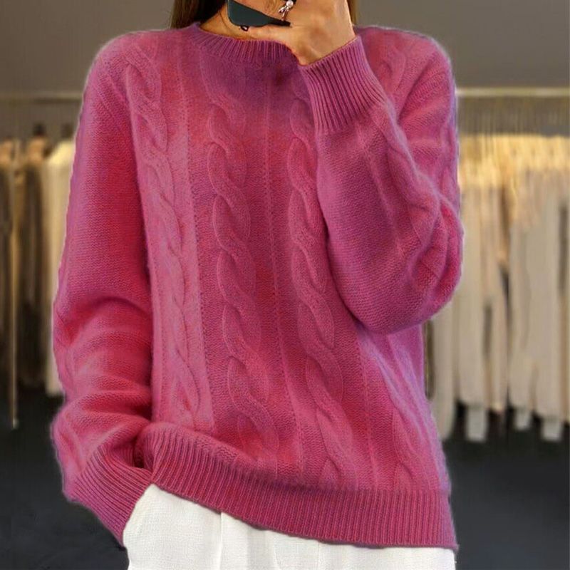 Naomi Femme Pull en Laine – Pull Premium Doux & Élégant au Style Moderne et Confortable