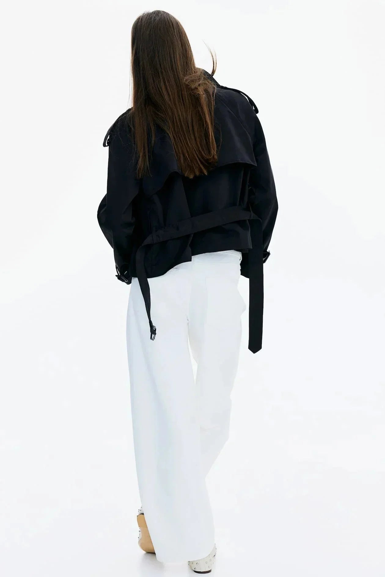 Kira Modern Woman's Trench Coat – High Collar, Adjustable Belt & Elegant Shape