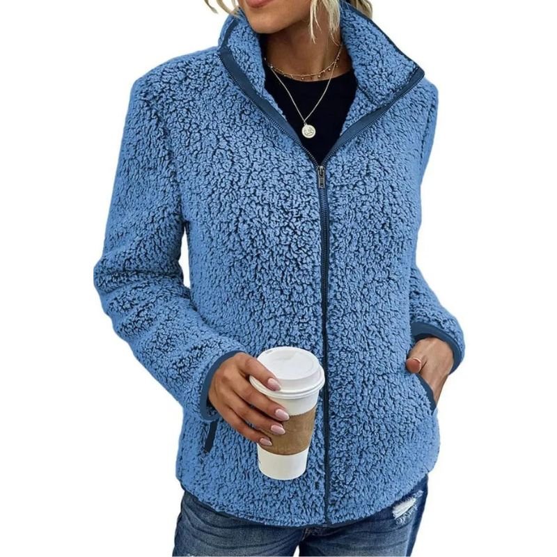 Neriah Veste Femme – Polaire d’Hiver Chic & Chaude, Élégante et Confortable