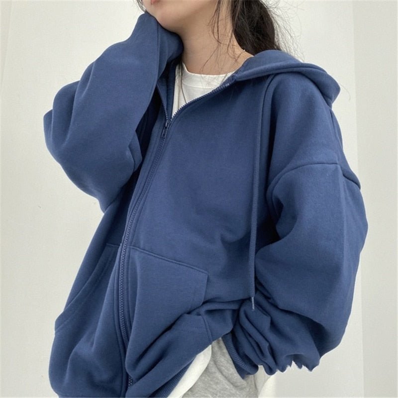 Ayleen Veste Femme – Oversize à Capuche avec Poches, Style Moderne & Confortable