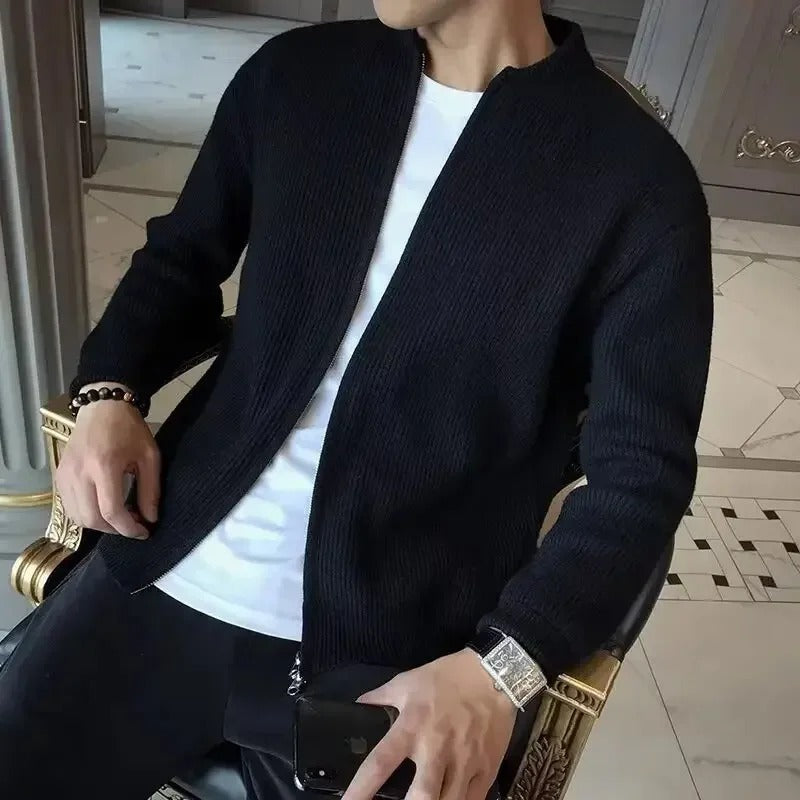 Rex Gilet Homme – Veste Zippée Chaude & Confortable au Style Moderne Élégant