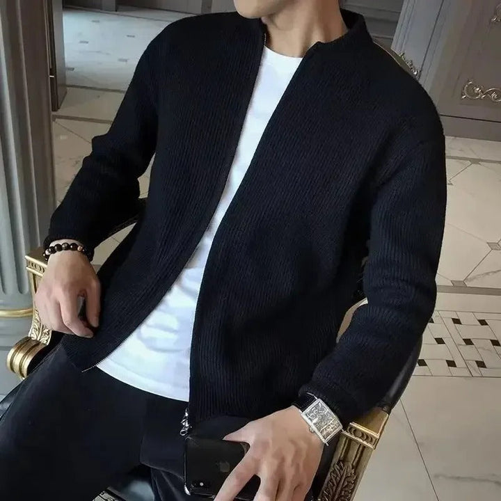 Rex Gilet Homme – Veste Zippée Chaude & Confortable au Style Moderne Élégant