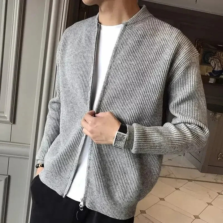 Rex Gilet Homme – Veste Zippée Chaude & Confortable au Style Moderne Élégant