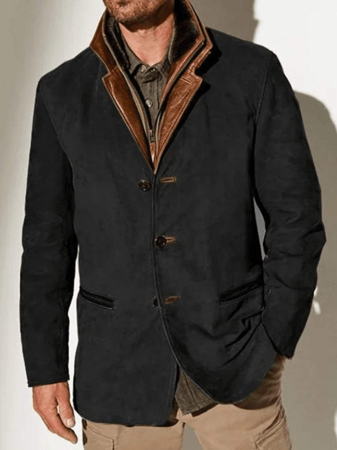 Vern Veste Homme – Veste en Cuir Vintage Élégante & Durable au Style Intemporel