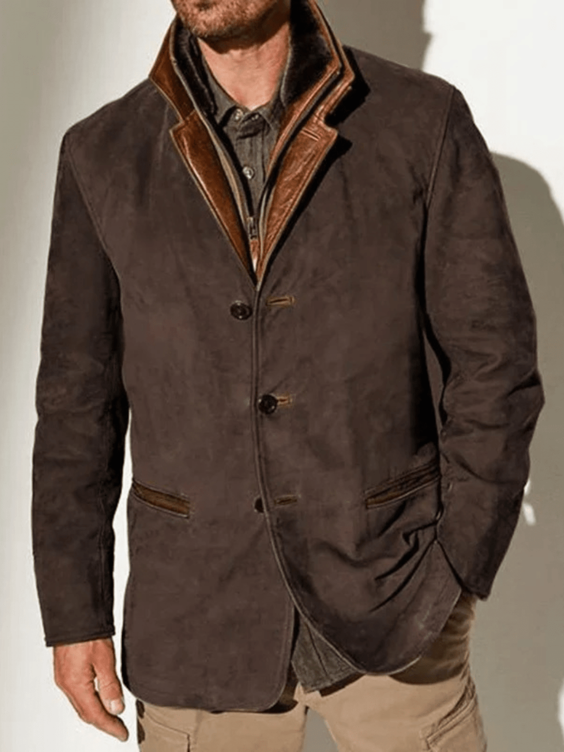 Vern Veste Homme – Veste en Cuir Vintage Élégante & Durable au Style Intemporel