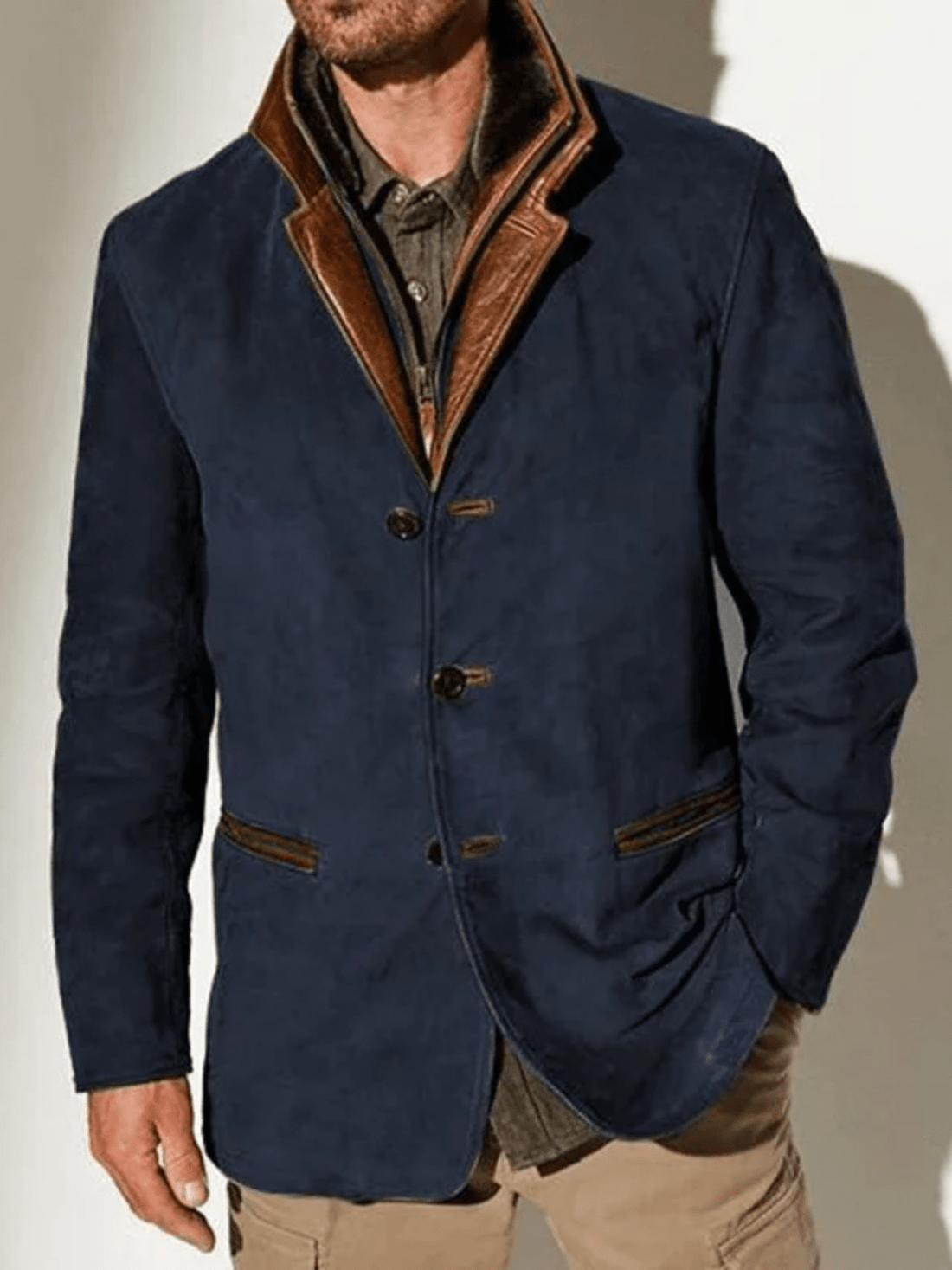 Vern Veste Homme – Veste en Cuir Vintage Élégante & Durable au Style Intemporel