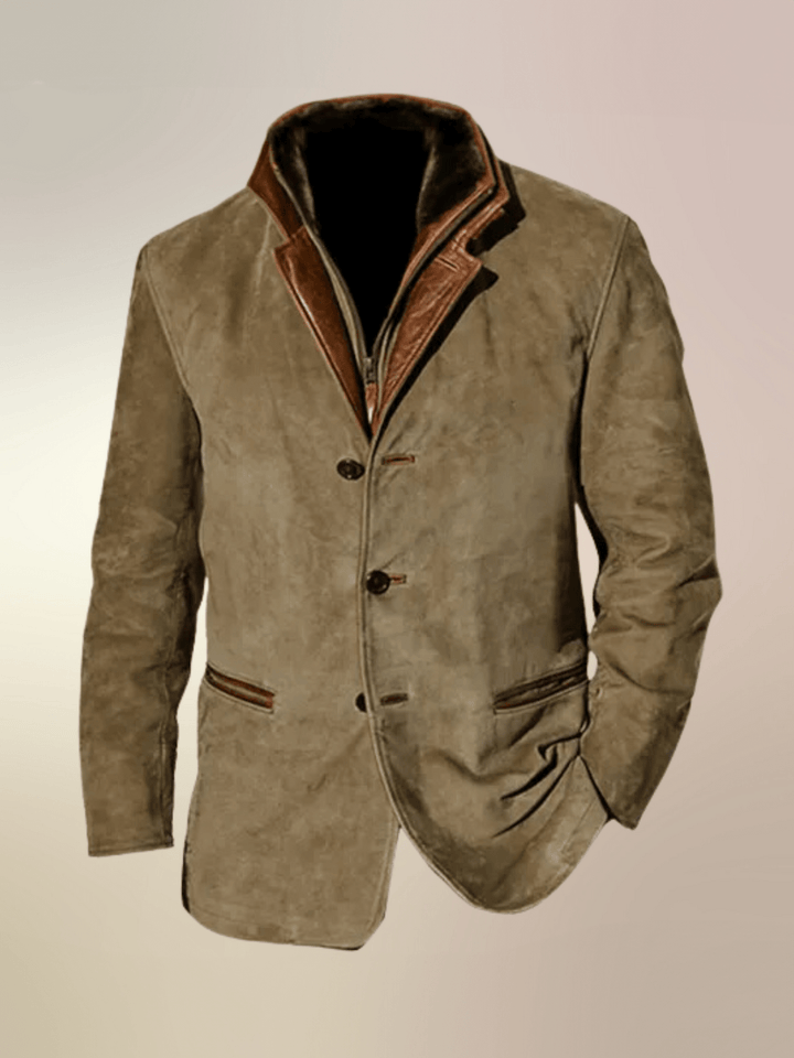 Vern Veste Homme – Veste en Cuir Vintage Élégante & Durable au Style Intemporel