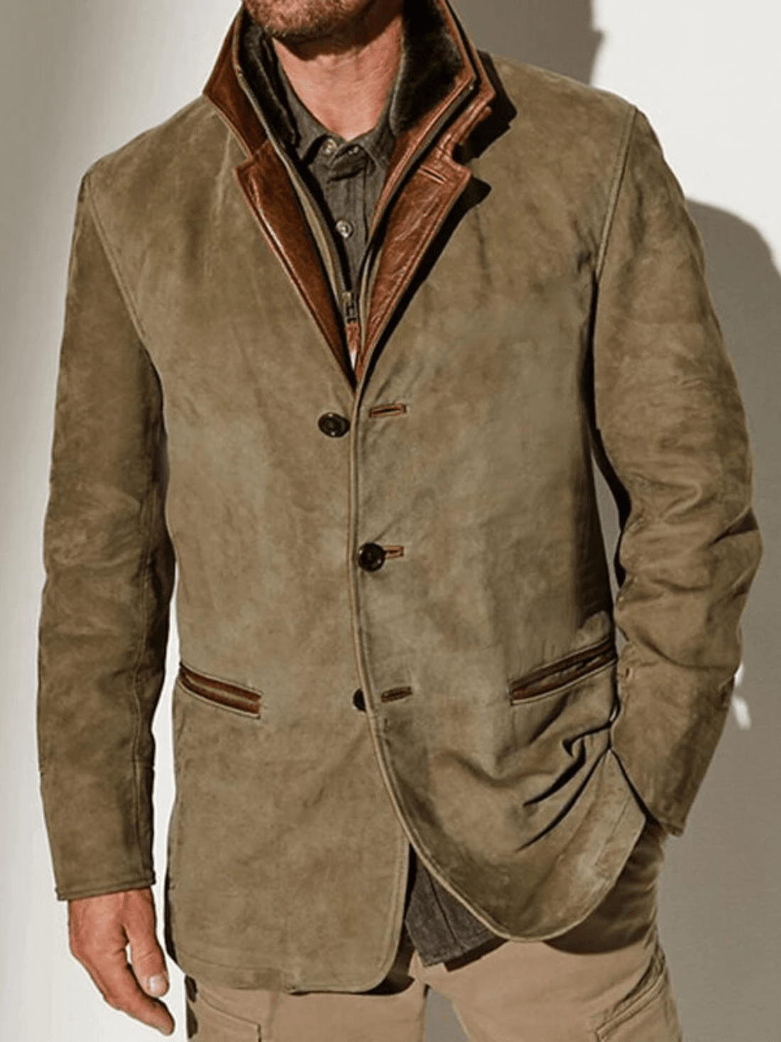 Vern Veste Homme – Veste en Cuir Vintage Élégante & Durable au Style Intemporel