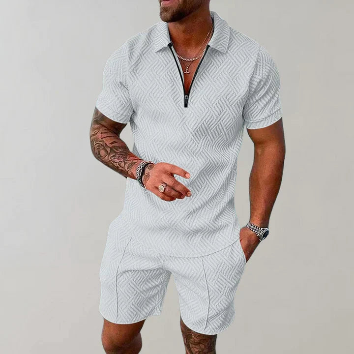Set estivo maschile di Oliver - cotone e lino, leggero ed elegante comfort