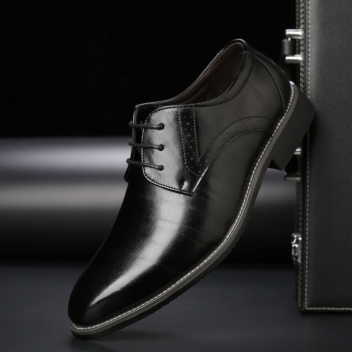 Lilal Men's Shoes: cómodos derbis de cuero con soporte ortopédico y estilo de luz